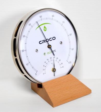 ecofort Croco Hygrometer zur Messung der Feuchtigkeit im Keller